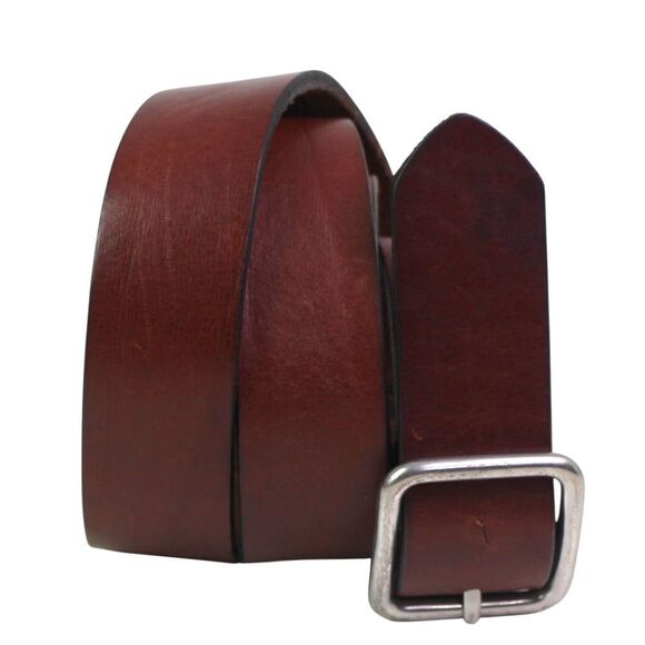 Old Navy BROWN GENUINE LEATHER 1 1/8"Wd DRESS CASUAL WOMEN'S BELT Size L (C79 - Picture 1 of 14